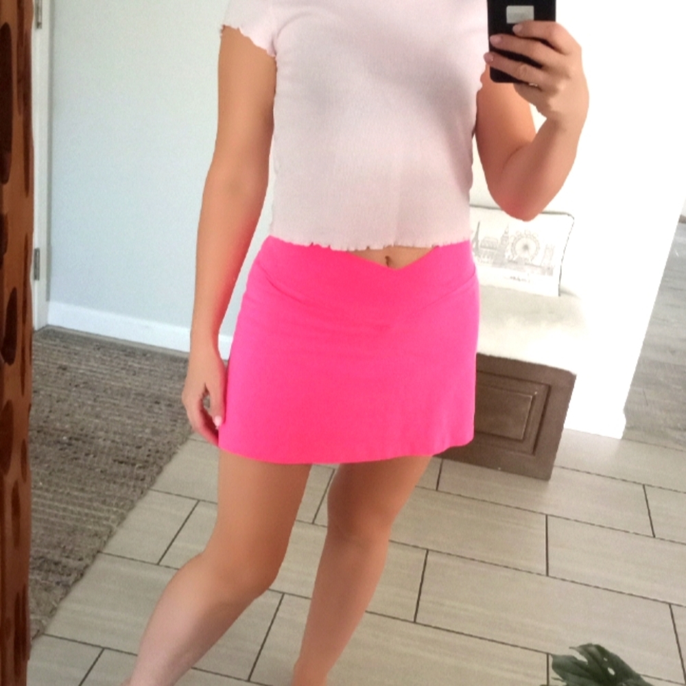 PINK Victoria's Secret Hot Pink Skirt